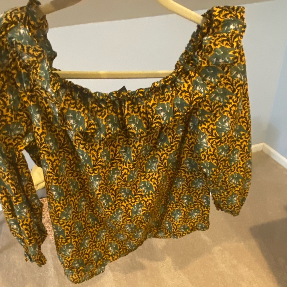 J. Crew Women's Ratti Elephant Print Cotton Blouse